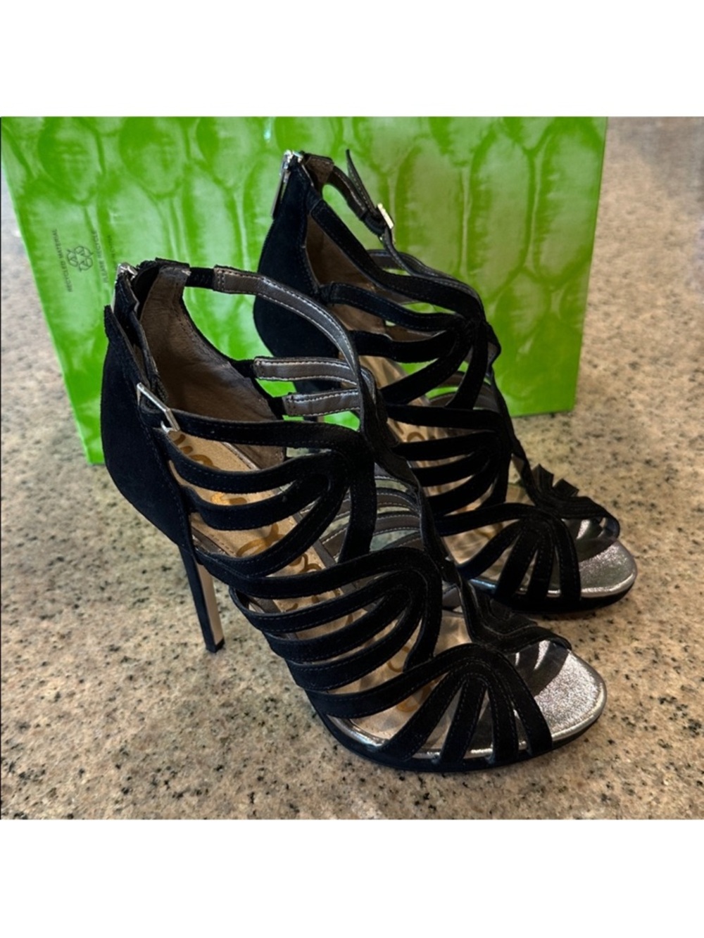 Sam Edelman Eve Suede Caged Sandals